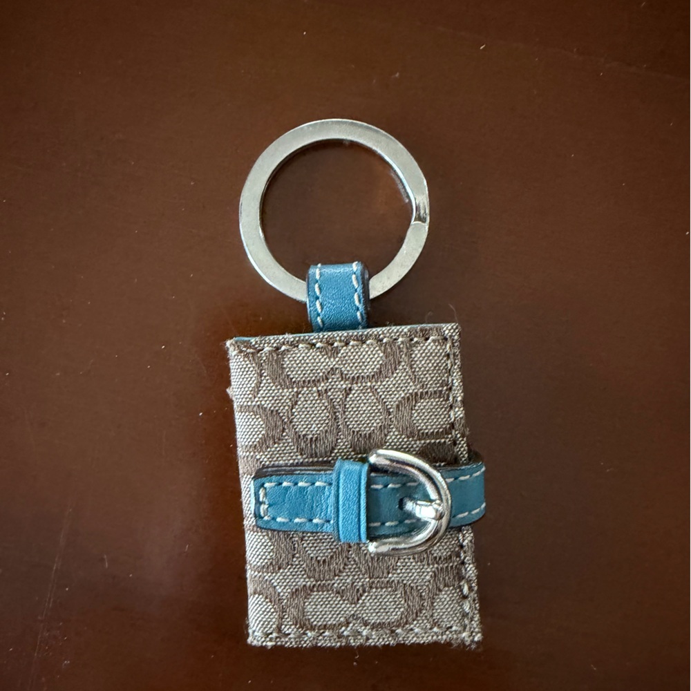 Coach photo keychain